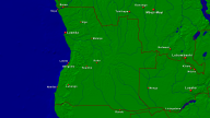 Angola Städte + Grenzen 1920x1080